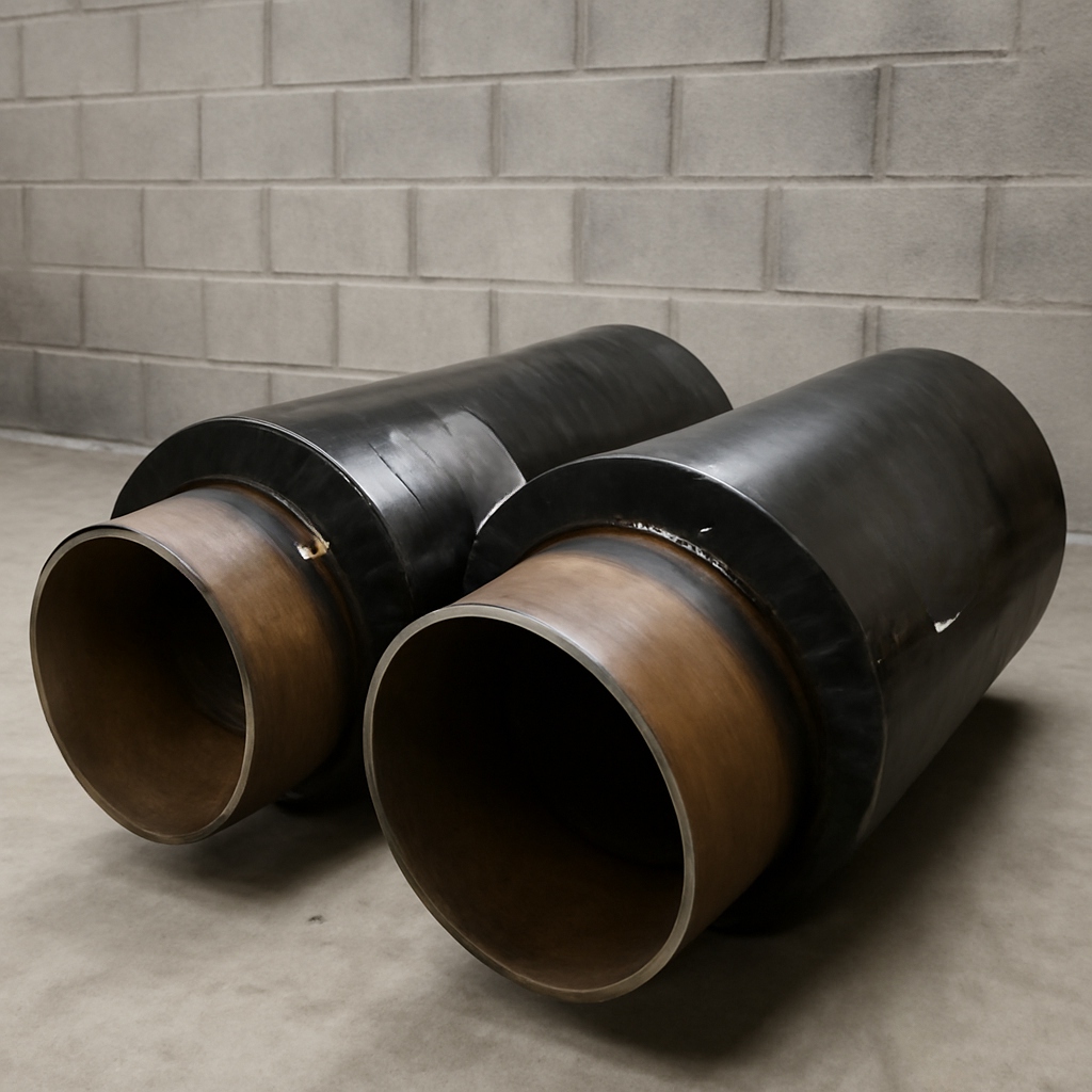 Элемент трубопровода концевой ППУ ПЭ 720 мм 13ХФА ГОСТ 30732-2006